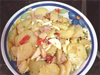 Aliño de patatas a la sevillana  