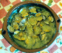 Almejas en salsa verde
