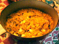 Arroz con alcachofas