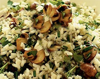 Arroz con champiñones