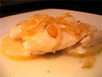 Bacalao con piña