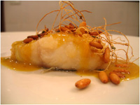 Bacalao con salsa de curry