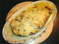 Berenjena al gratén