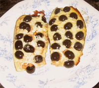 Berenjenas rellenas de atún y aceitunas