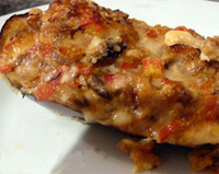 Berenjenas rellenas de champiñones