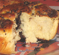Brioche de chocolate