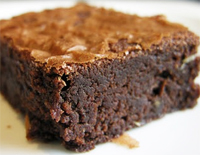 Brownies con aroma de vainilla