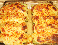 Calabacines gratinados