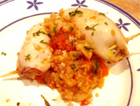 Calamares Rellenos de marisco