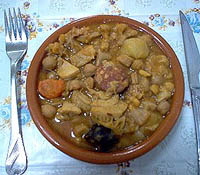 Callos con garbanzos