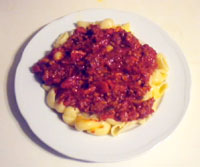 Caracolas a la salsa de vodka