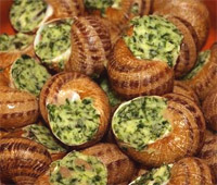Caracoles a la borgoñona