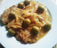 Carne de añojo con aceitunas