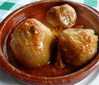Cebollas rellenas de Ibiza