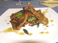 Chuletas de cordero asadas