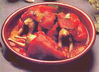 Codornices en pimiento