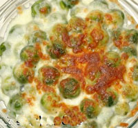 Coles de Bruselas al gorgonzola