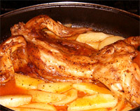 Conejo al horno