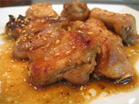 Costillas de cerdo a la miel