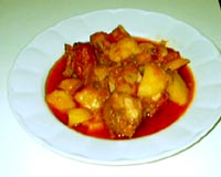 Costillas de cerdo con patatas