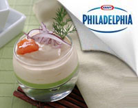 Crema de aguacate y Philadelphia en chupito