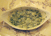 Crema de espinacas estilo hindú