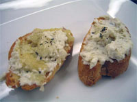 Crostini de chèvre