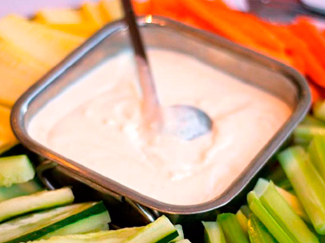 Crudites en salsa de mostaza