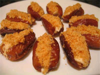 Dátiles rellenos de Gorgonzola