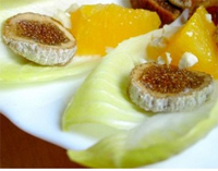 Endibias con mandarina
