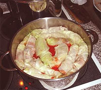 Enrollado de repollo