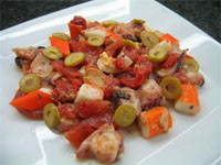Ensalada con pulpo