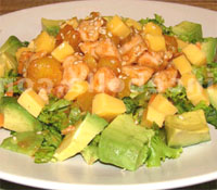 Ensalada de pollo y aguacate