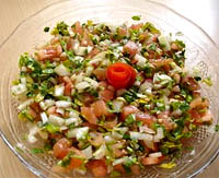 Ensalada pico de gallo
