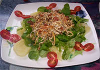 Ensalada templada de gulas