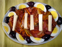 Escabeche de hueveras de pescado