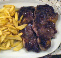 Escalopes asados