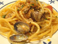 Espaguetis con almejas 