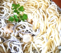 Espaguetis con angulas