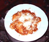 Espaguetis con salsa ragú