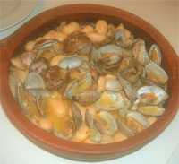 Fabes con almejas  