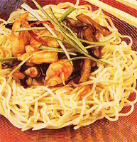 Fideos con mariscos (cocina en wok) HUAIYANG