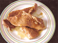 Filetes de Cerdo con salsa de cebolla 
