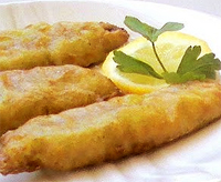 Filetes de boquerón rebozados