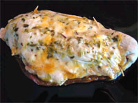 Filetes de pollo rellenos de pimiento a los cuatro