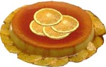 Flan de naranjas dulces