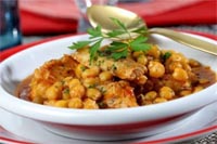 Garbanzos con bacalao  II