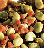 Habas con jamón.