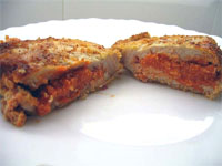 Libritos de lomo de tomate y pimiento  
