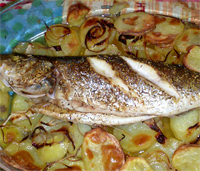 Lubina al horno